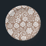 Mexican Pattern Baby shower Terracotta Papieren Bordje<br><div class="desc">Dit Cielito Lindo Mexican Baby shower thema heeft een neutrale terracotta achtergrond versierd met delicate witte bloemen.</div>