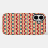 Mexican Pattern in Beige and Red Case-Mate iPhone Case (Achterkant (horizontaal))