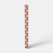 Mexican Pattern in Beige and Red Samsung Galaxy Hoesje (Linkerkant)