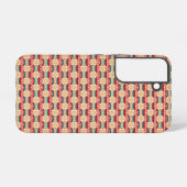 Mexican Pattern in Beige and Red Samsung Galaxy Hoesje (Achterkant horizontaal)