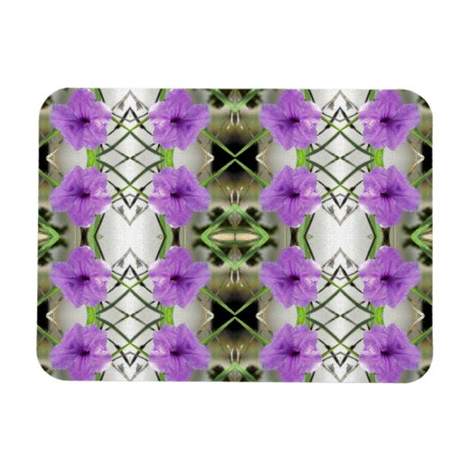 Mexican Petunias en Latticework Magneet (Horizontaal)