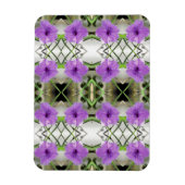 Mexican Petunias en Latticework Magneet (Verticaal)