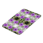 Mexican Petunias en Latticework Magneet (Linkerzijde)