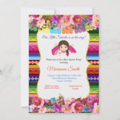 Mexican Pink senorita Fiesta Girl Baby shower Kaart (Voorkant)