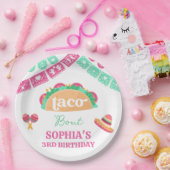 Mexican Pink Taco Bout Fiesta Verjaardagspapier Bo Papieren Bordje (Feest)