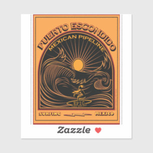 MEXICAN PIPELINE PUERTO ESCONDIDO MEXICO OVERLEVEN STICKER