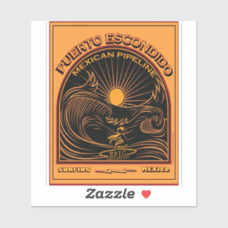 MEXICAN PIPELINE PUERTO ESCONDIDO MEXICO OVERLEVEN STICKER