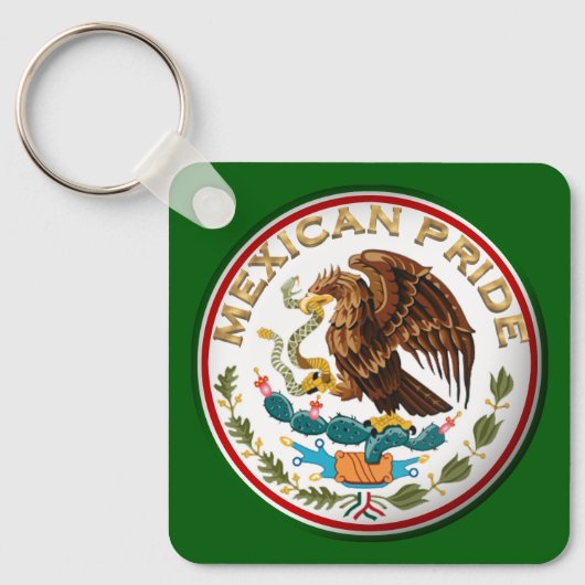Mexican Pride (Eagle from Mexican Flag) Sleutelhanger (Voorkant)