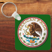 Mexican Pride (Eagle from Mexican Flag) Sleutelhanger (Voorkant)