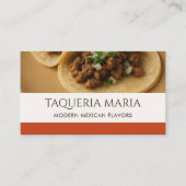 Mexican Restaurant Photo Catering Service Visitekaartje (Voorkant)