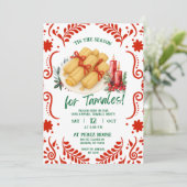 Mexican Season for Tamales Christmas Fiesta Kaart (Staand voorkant)