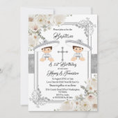 Mexican Silver Charro Boys Baptism and Birthday Kaart (Voorkant)