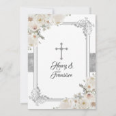 Mexican Silver Charro Boys Baptism and Birthday Kaart (Achterkant)