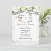 Mexican Silver Charro Boys Baptism and Birthday Kaart (Staand voorkant)