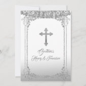 Mexican Silver Twin Boy Baptism and Birthday Kaart (Achterkant)