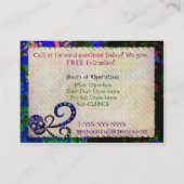 Mexican Skull 3D Festive Customs Tattoo Visitekaartje (Achterkant)