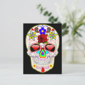 mexican skull briefkaart (Staand voorkant)