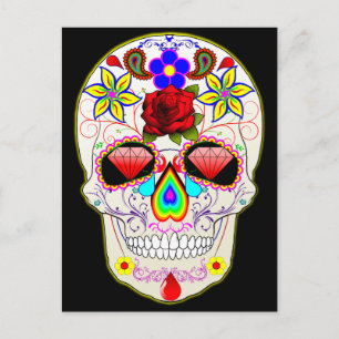 mexican skull briefkaart