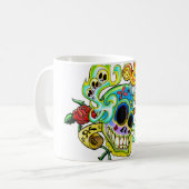 Mexican Skull Koffiemok (Voorkant links)