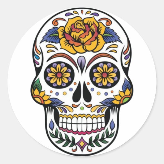 Mexican Skull Sticker (Voorkant)