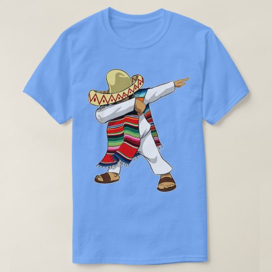 Mexican Sombrero Poncho Dabbing T-shirt (Design voorkant)