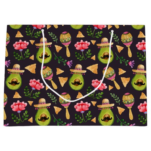 Mexican Spicy Fiesta Gift Bag Groot Cadeauzakje (Voorkant)