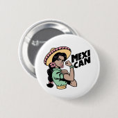 MexiCAN-Stickers Ronde Button 5,7 Cm (Voorkant /achterkant)