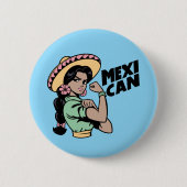 MexiCAN-Stickers Ronde Button 5,7 Cm (Voorkant)