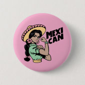 MexiCAN-Stickers Ronde Button 5,7 Cm (Voorkant)
