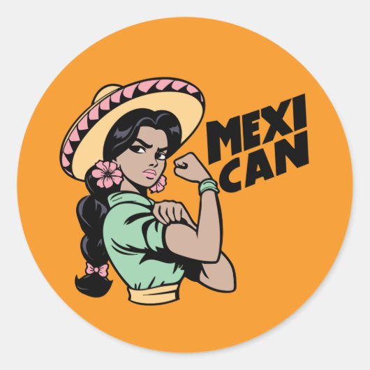 MexiCAN-Stickers Ronde Sticker (Voorkant)