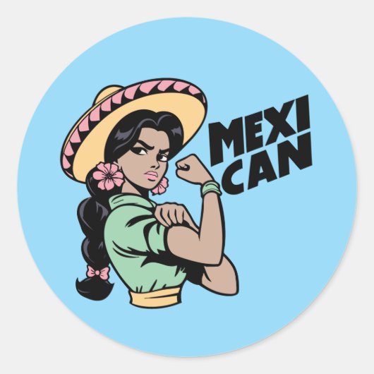 MexiCAN-Stickers Ronde Sticker (Voorkant)