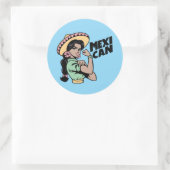 MexiCAN-Stickers Ronde Sticker (Tas)