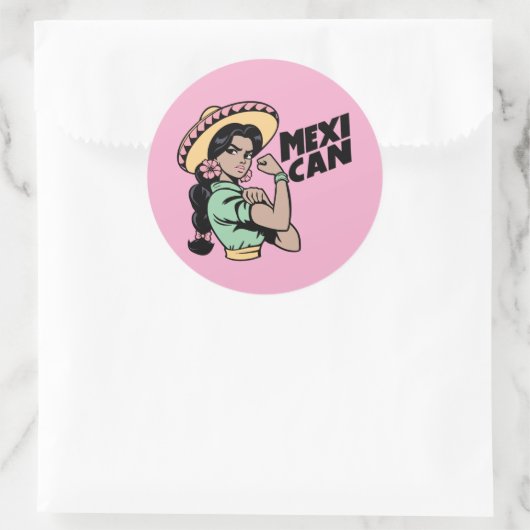 MexiCAN-Stickers Ronde Sticker (Tas)