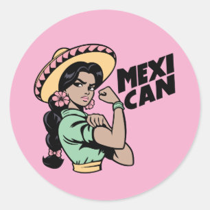 MexiCAN-Stickers Ronde Sticker