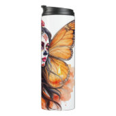 Mexican Sugar Skull La Calavera Catrina Tumbler Thermosbeker (Geroteerd rechts)
