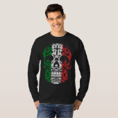 Mexican Sugar Skull Pride Calavera Day Dead Cinco  T-shirt (Voorkant volledig)
