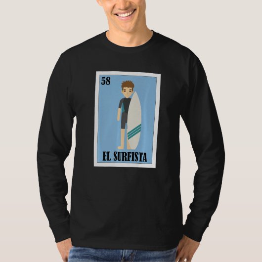 Mexican Surfer  El Surfista T-shirt (Voorkant)