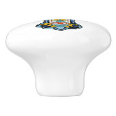 Mexican Talavera Cross Ceramic Knob Keramische Knop (Zijkant)