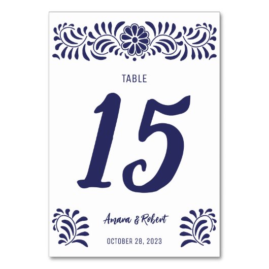 Mexican Talavera Kaart (Achterkant)