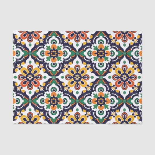 Mexican Talavera Pattern Tissuepapier (Voorkant)
