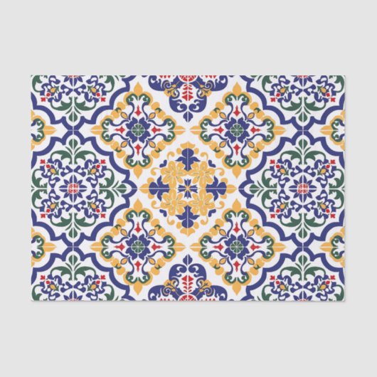 Mexican Talavera Pattern Tissuepapier (Voorkant)