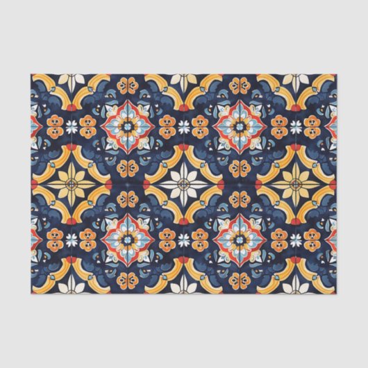 Mexican Talavera Pattern Tissuepapier (Voorkant)