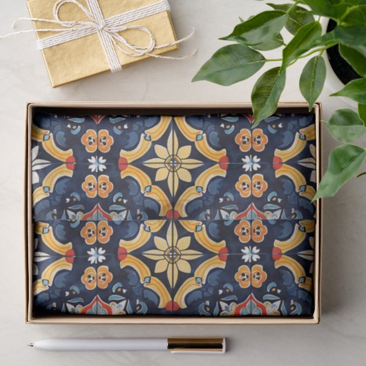 Mexican Talavera Pattern Tissuepapier (Geschenk)