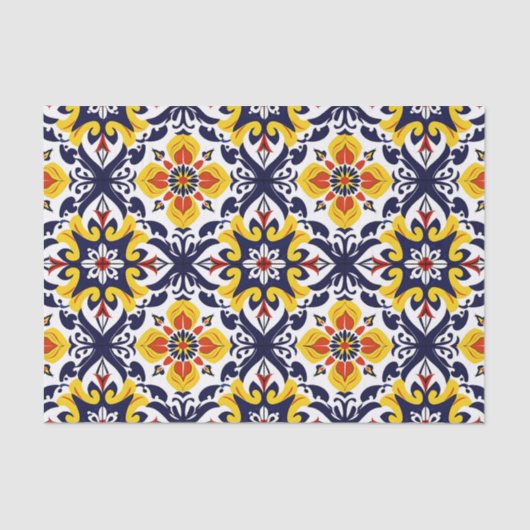 Mexican Talavera Pattern Tissuepapier (Voorkant)