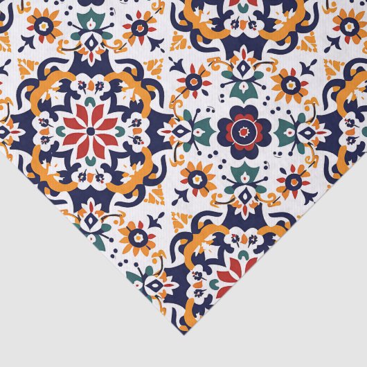 Mexican Talavera Pattern Tissuepapier (Detail)