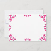 Mexican Talavera Pink Floral Minimalist Wedding Save The Date (Achterkant)