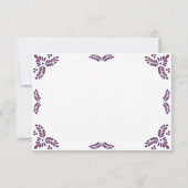 Mexican Talavera Purple Floral Minimalist Wedding Save The Date (Achterkant)