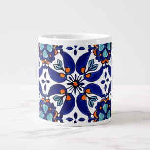 Mexican Talavera Terracotta Tegel Design No. 1 Grote Koffiekop