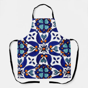 Mexican Talavera Terracotta Tegel Design No. 1 Schort