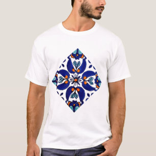 Mexican Talavera Terracotta Tegel Design No. 1 T-shirt